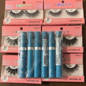 i-ENVY Natural 3D Eyelashes and Matte Lipsticks Set